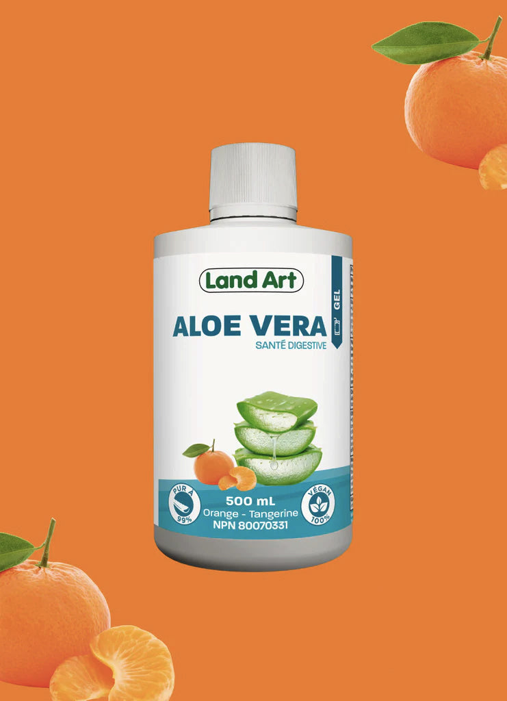 Aloe Vera - Gel Buvable - Orange tangerine - Land Art - 500ml